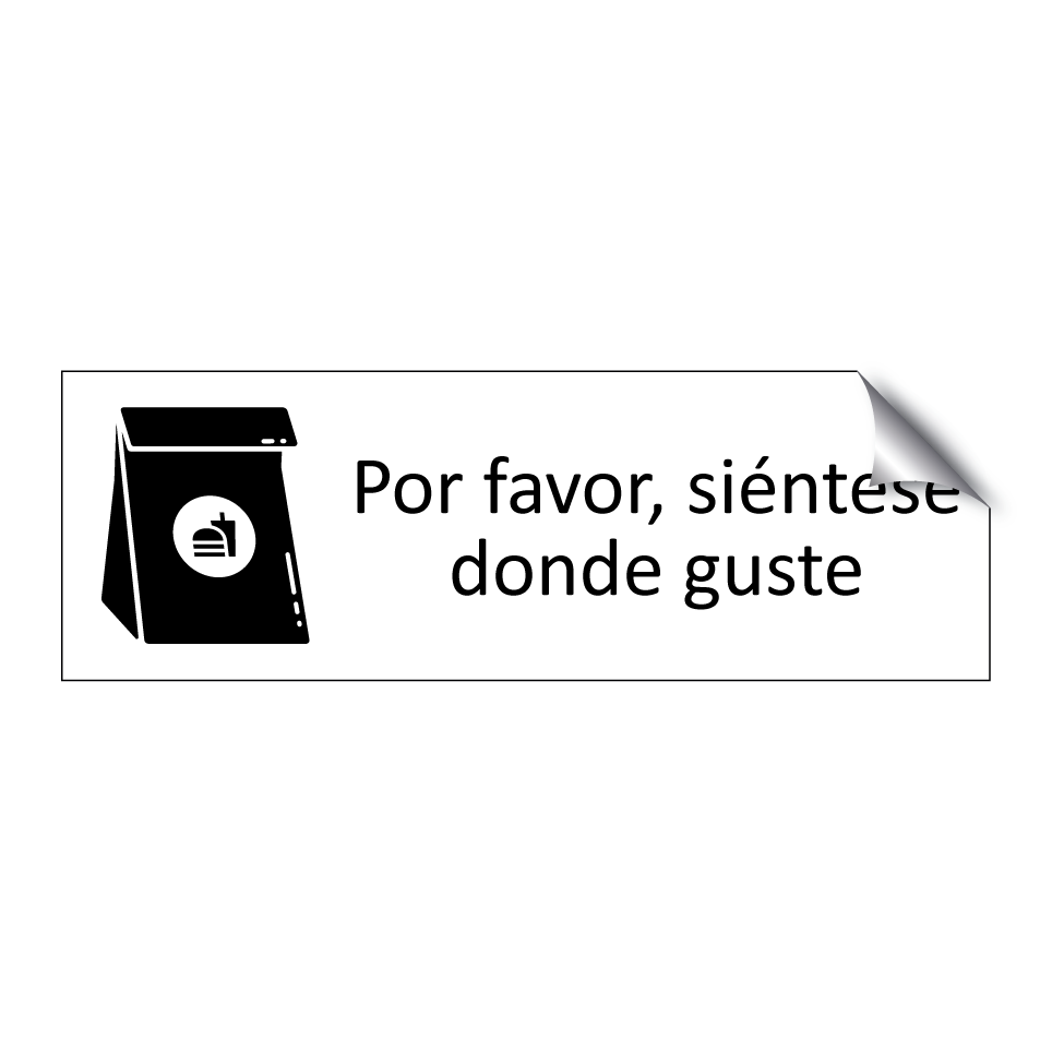 Por favor, siéntese donde guste