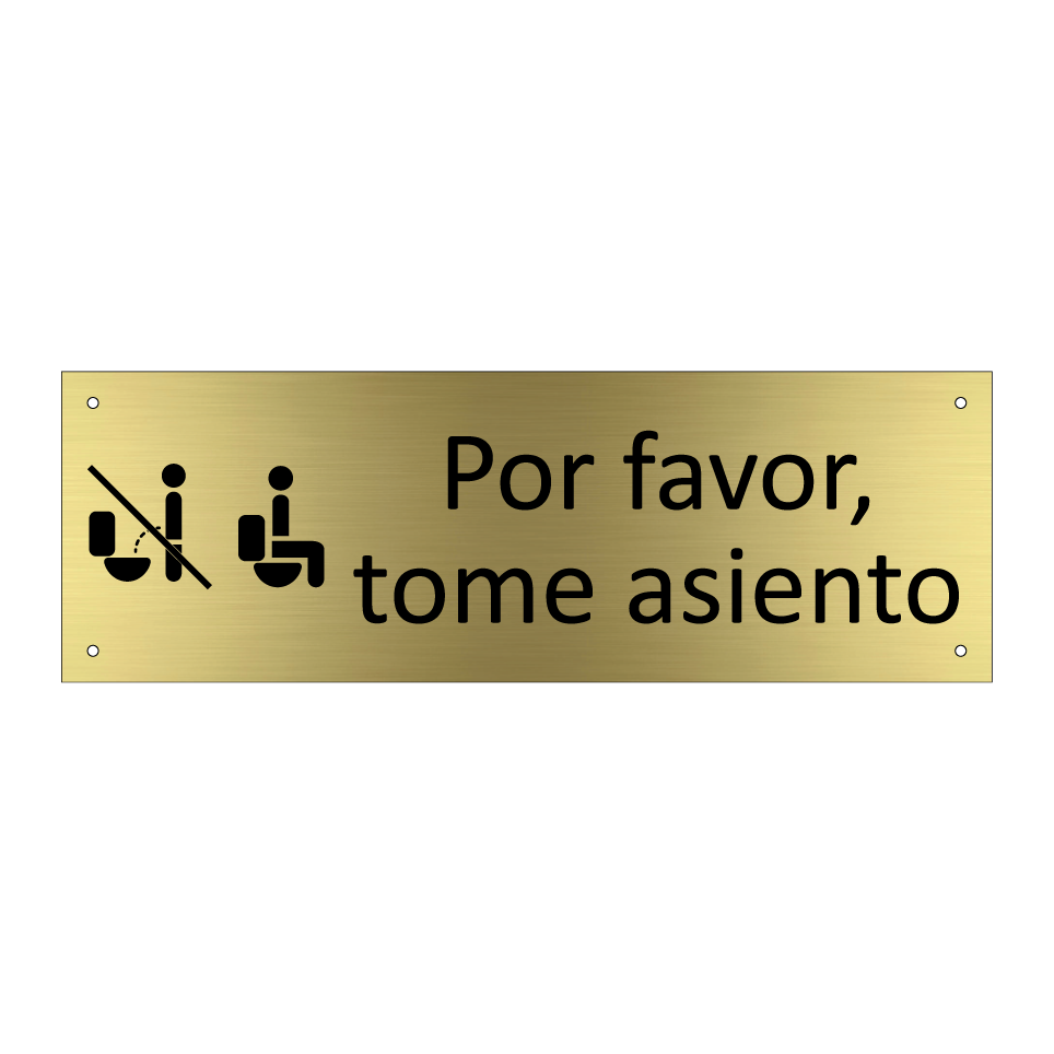 Por favor, tome asiento