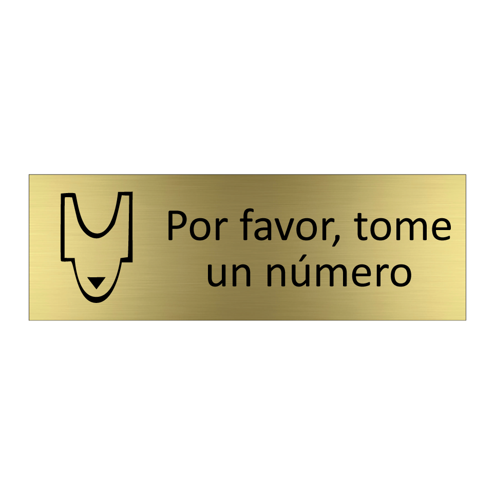Por favor, tome un número