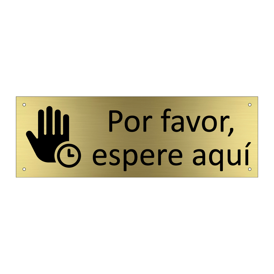 Por favor, espere aquí