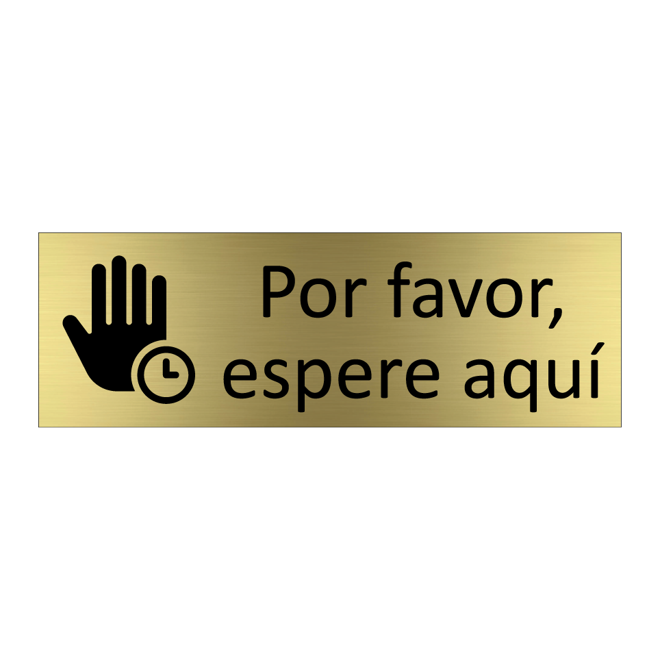 Por favor, espere aquí