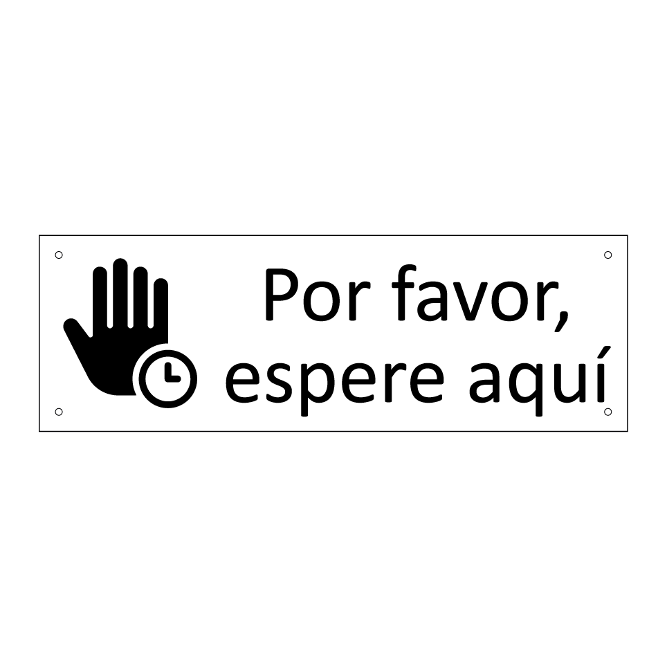 Por favor, espere aquí
