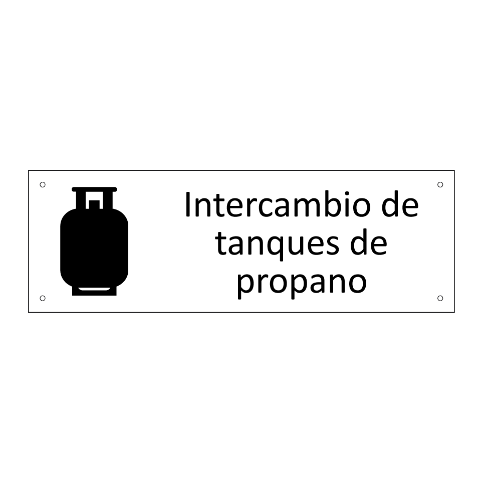 Intercambio de tanques de propano