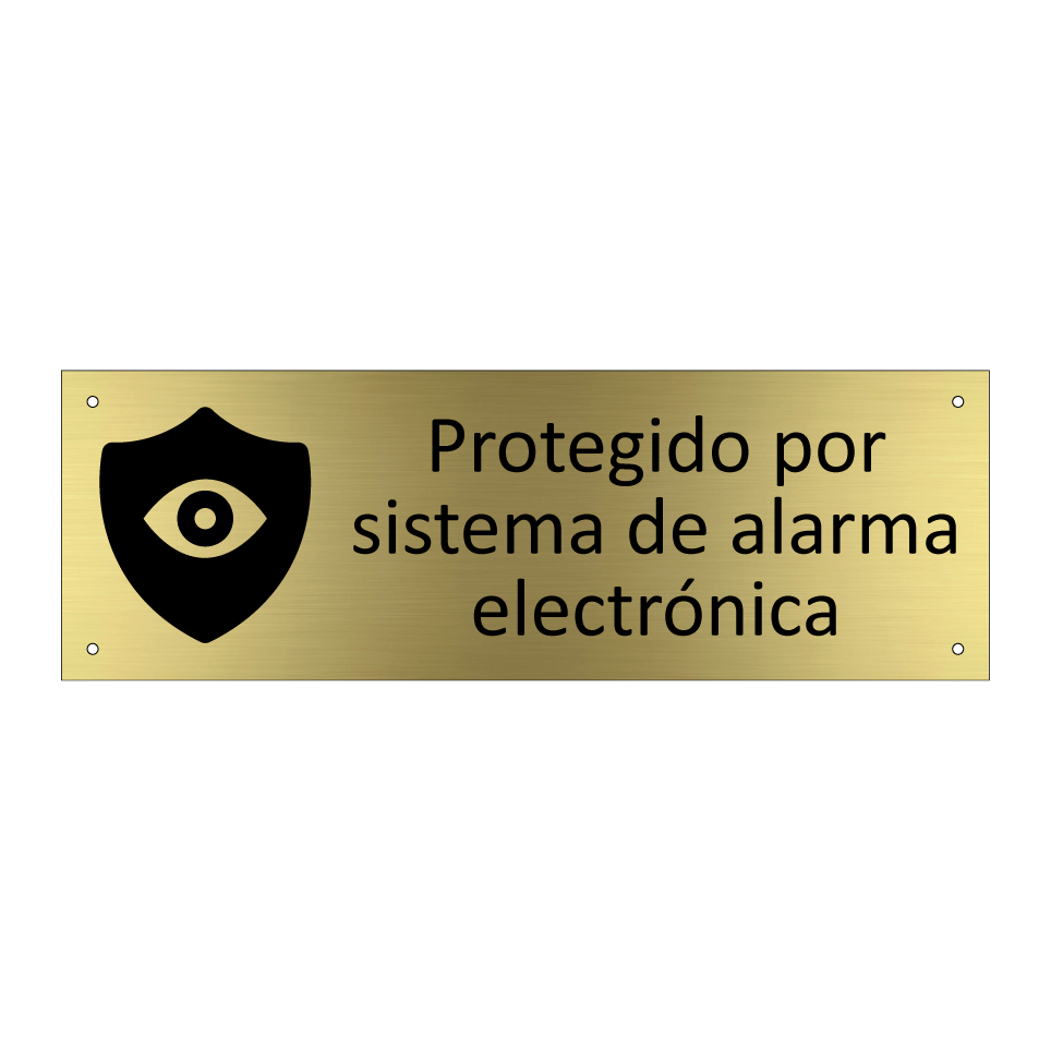 Protegido por sistema de alarma electrónica