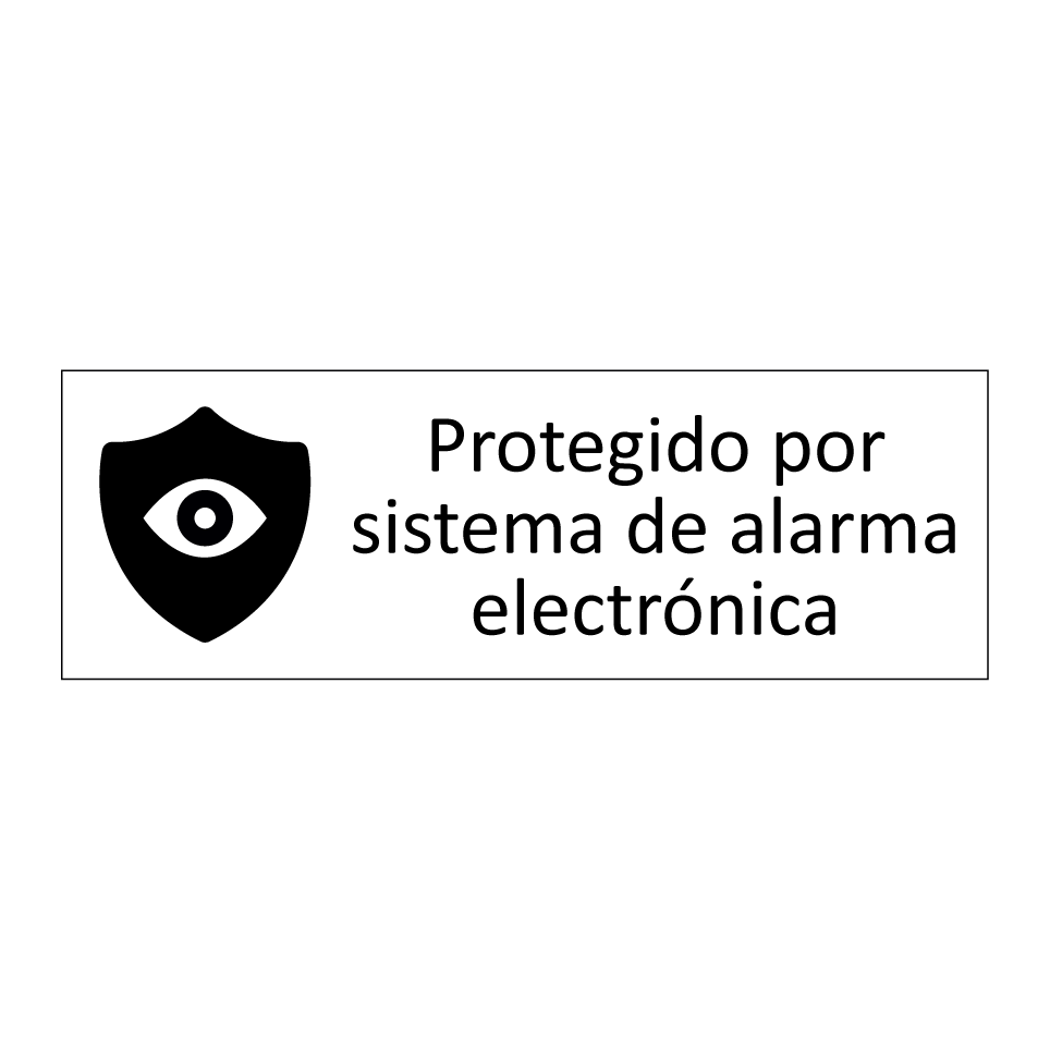 Protegido por sistema de alarma electrónica