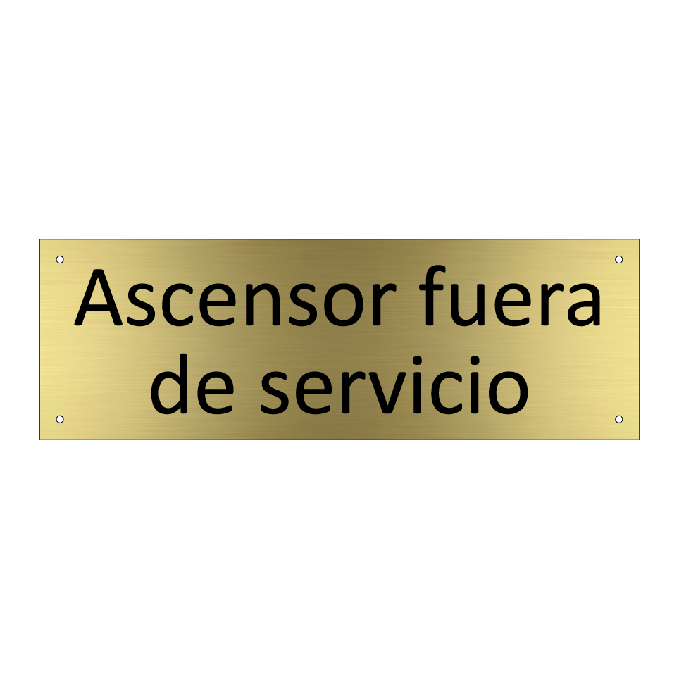 Ascensor fuera de servicio