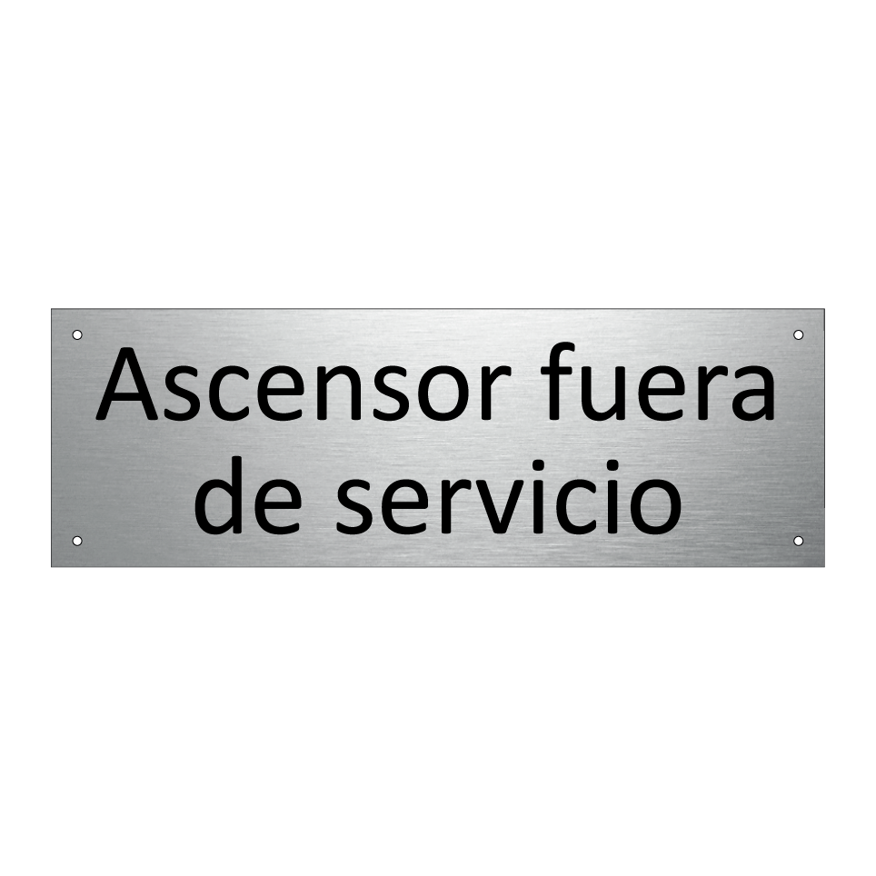 Ascensor fuera de servicio