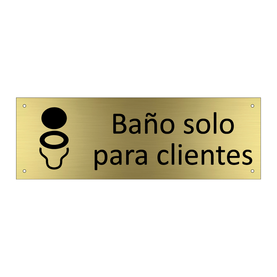 Baño solo para clientes