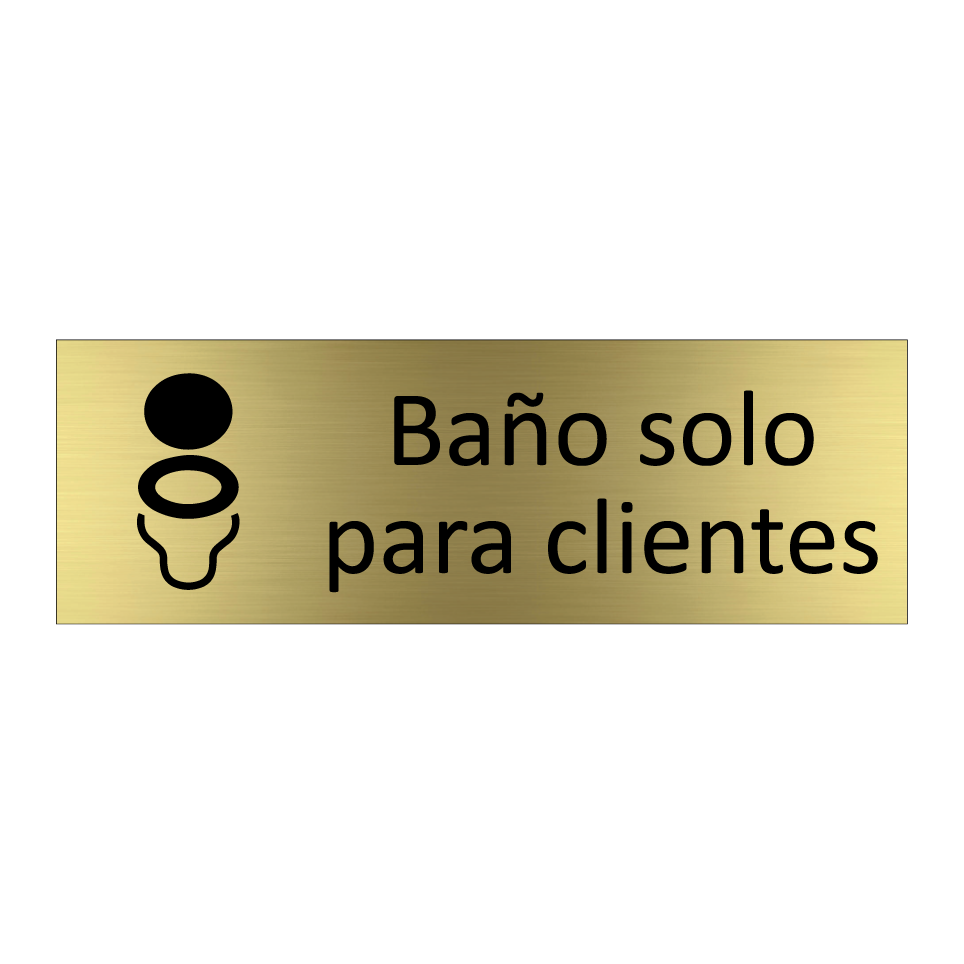 Baño solo para clientes