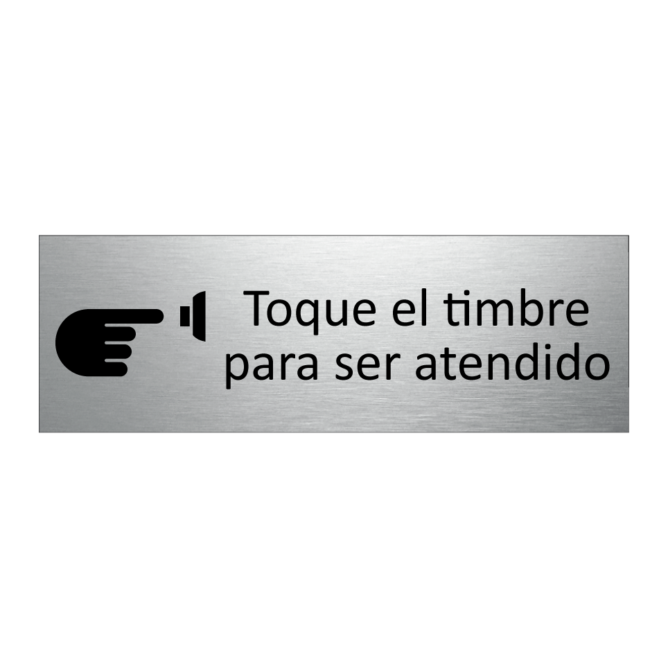 Toque el timbre para ser atendido