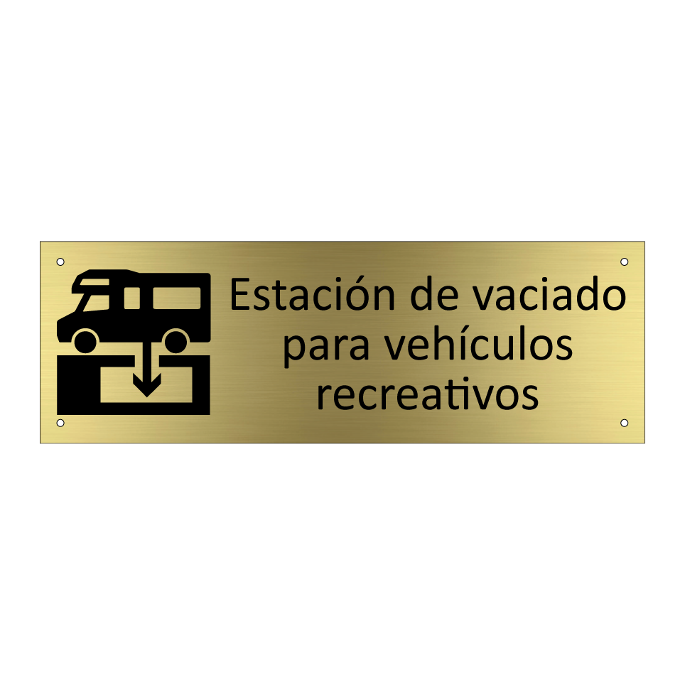 Estación de vaciado para vehículos recreativos