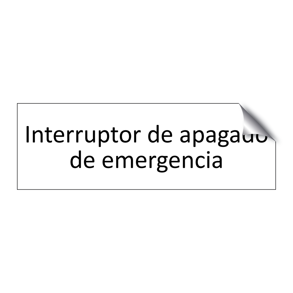 Interruptor de apagado de emergencia