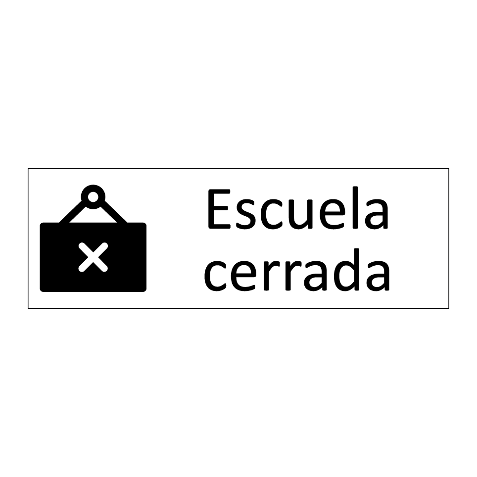 Escuela cerrada