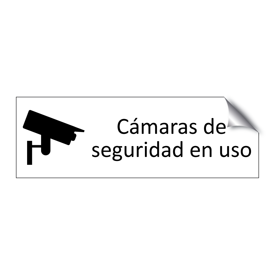 Cámaras de seguridad en uso