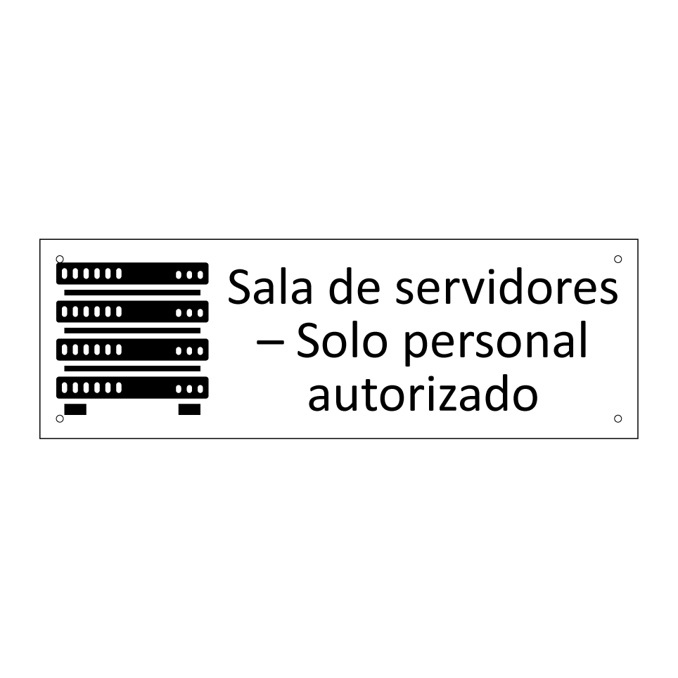 Sala de servidores – Solo personal autorizado