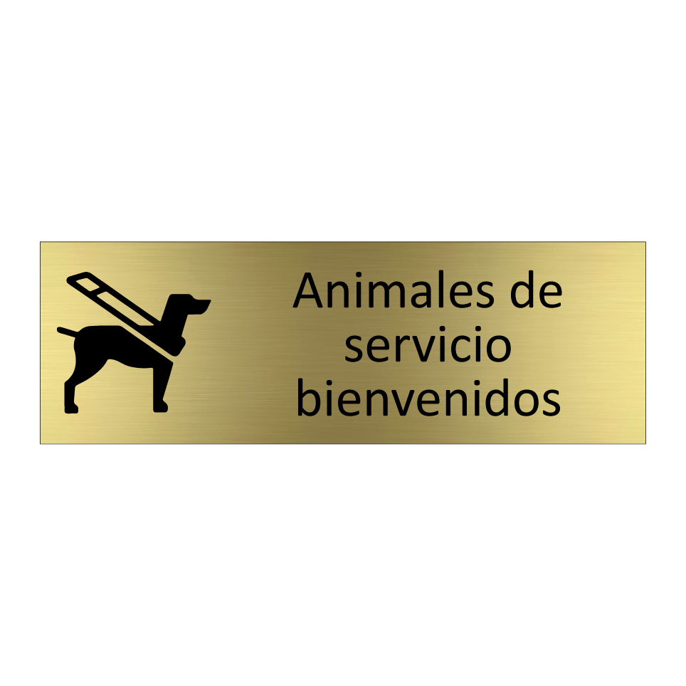 Animales de servicio bienvenidos