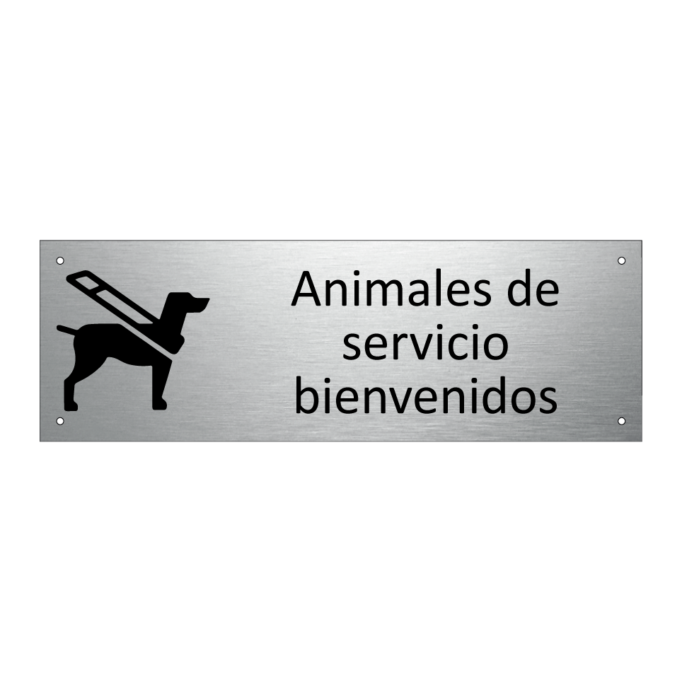 Animales de servicio bienvenidos