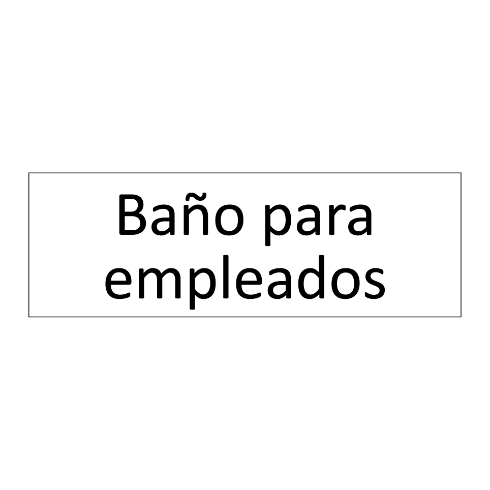 Baño para empleados