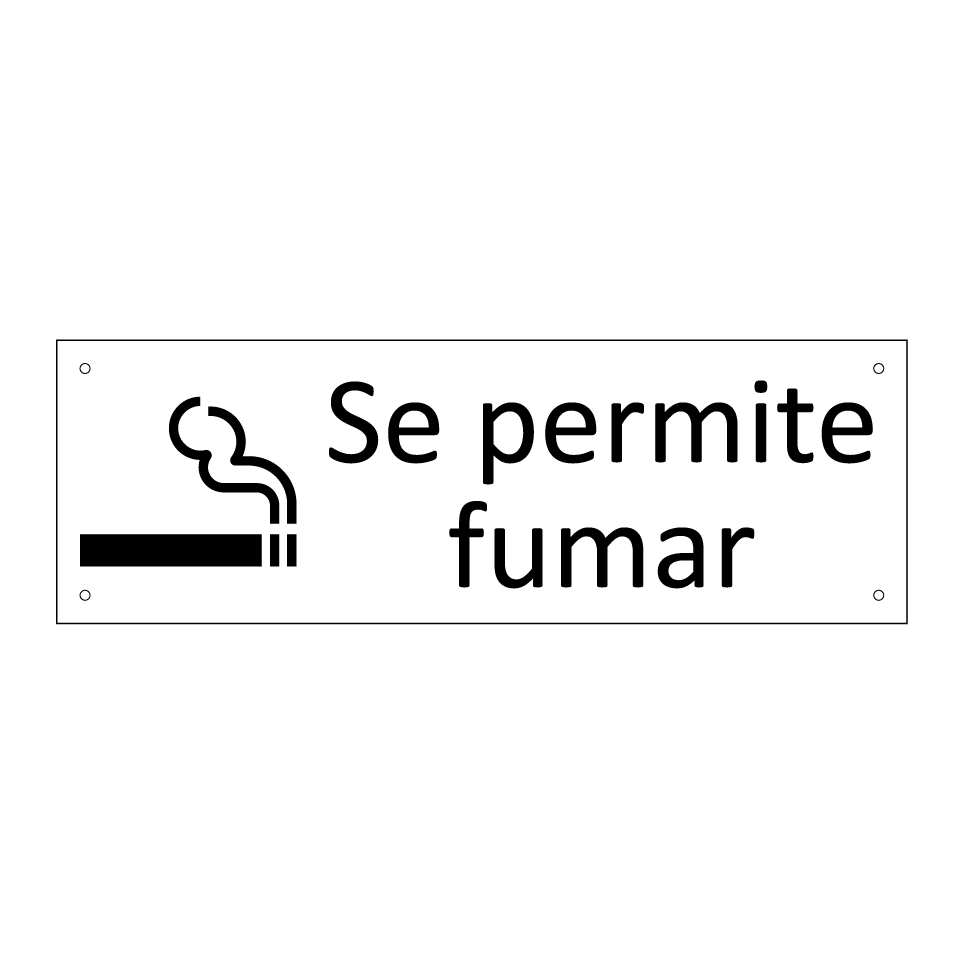 Se permite fumar