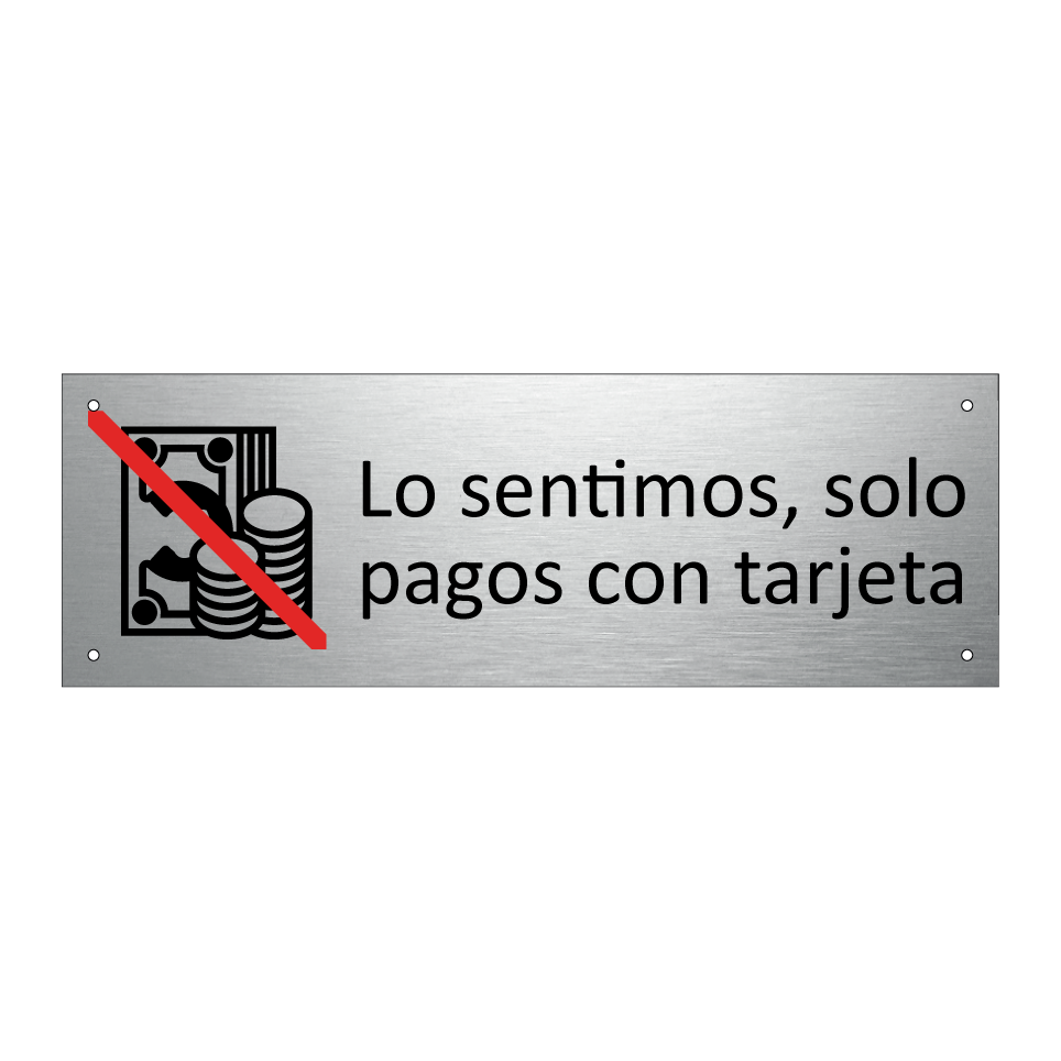 Lo sentimos, solo pagos con tarjeta