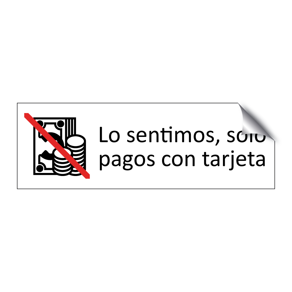 Lo sentimos, solo pagos con tarjeta