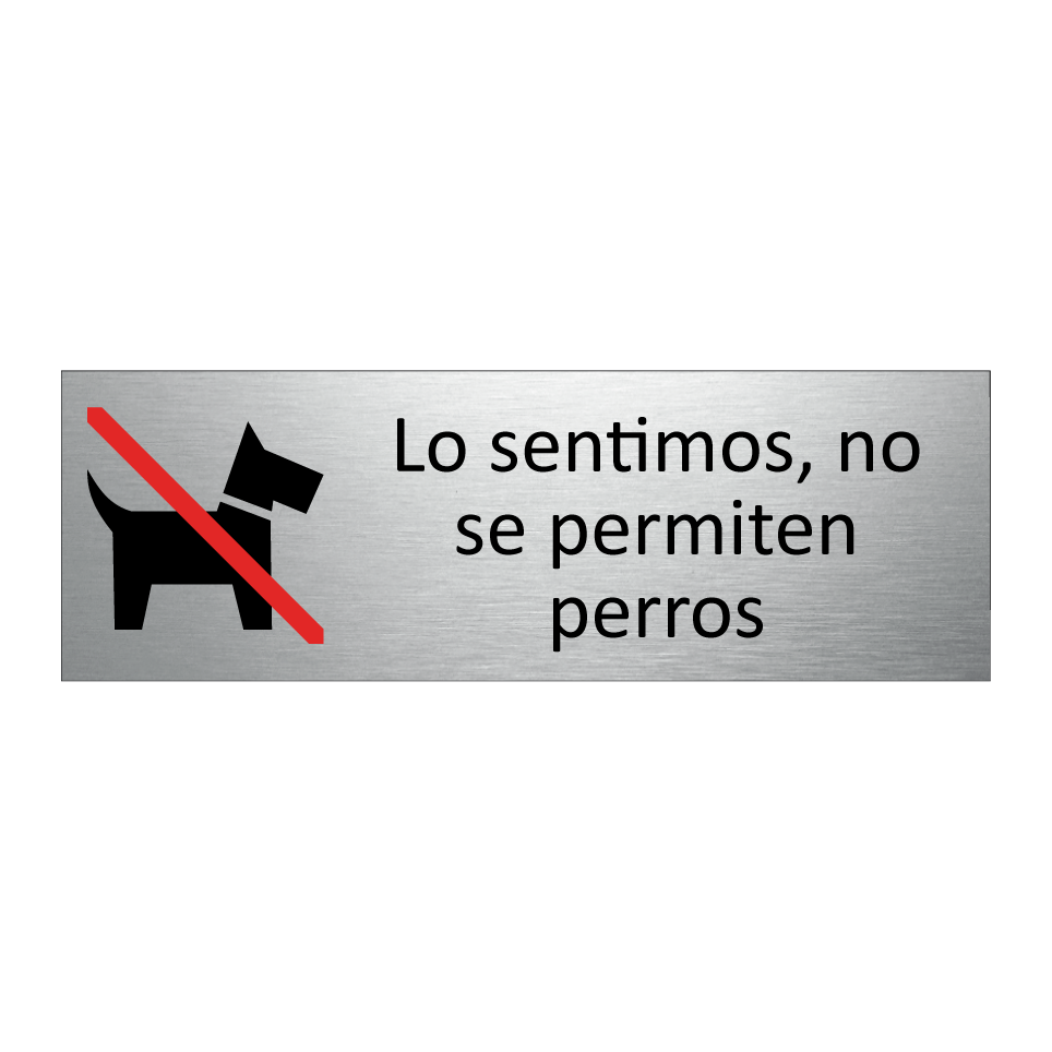 Lo sentimos, no se permiten perros
