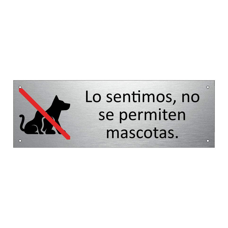 Lo sentimos, no se permiten mascotas.