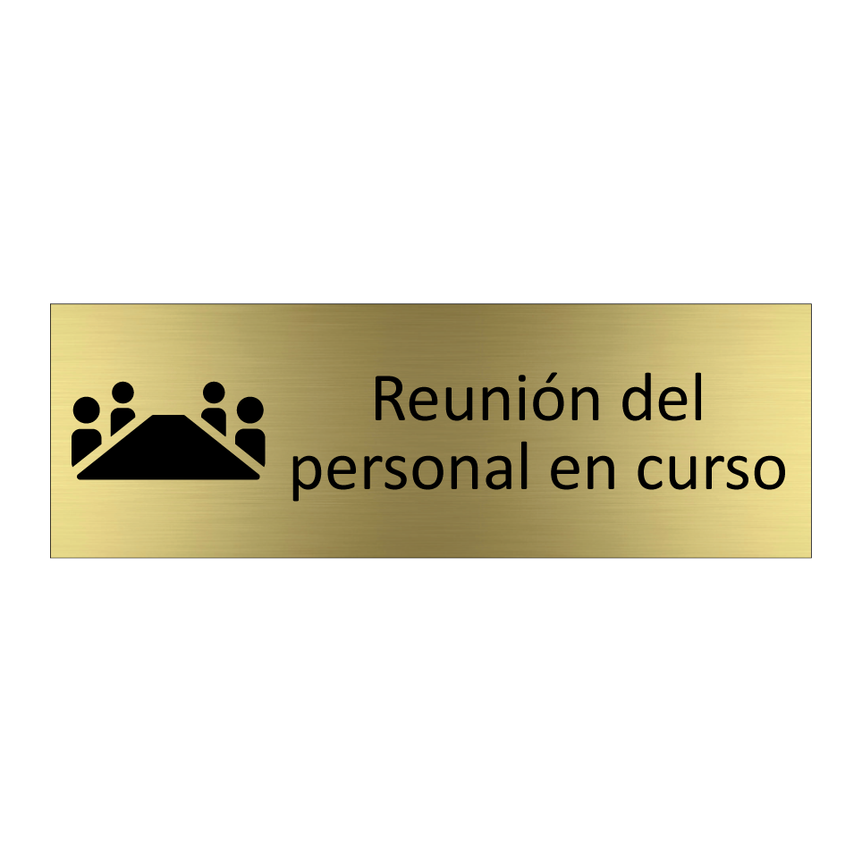 Reunión del personal en curso