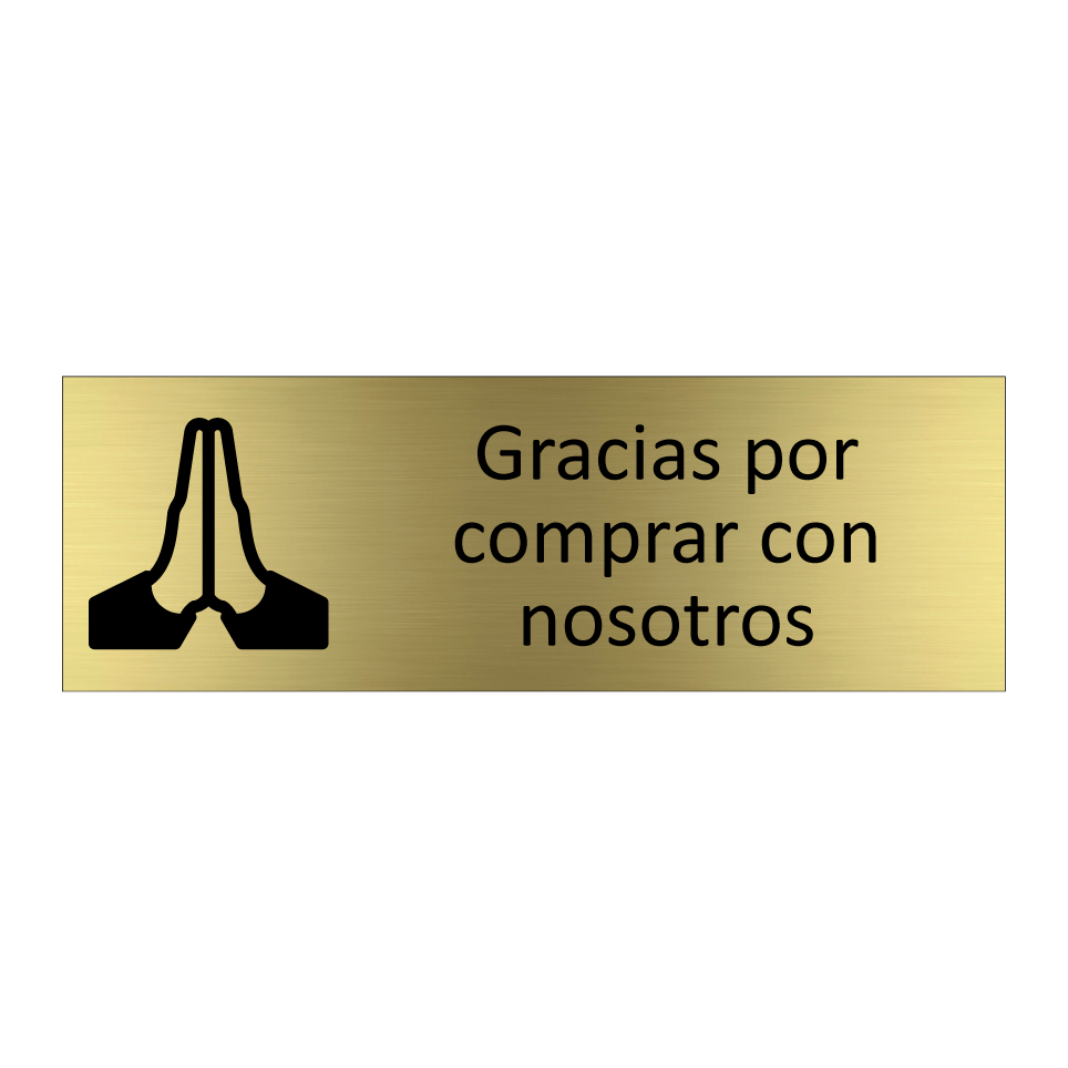 Gracias por comprar con nosotros