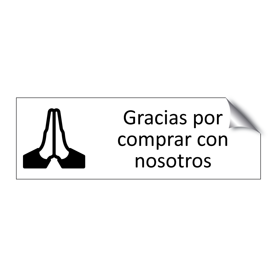 Gracias por comprar con nosotros