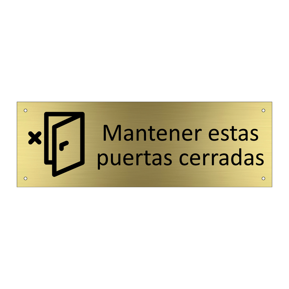 Mantener estas puertas cerradas