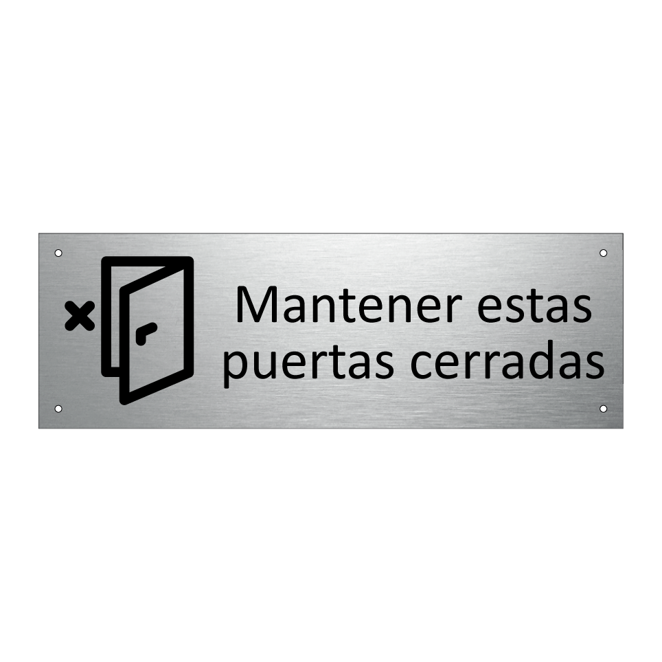 Mantener estas puertas cerradas