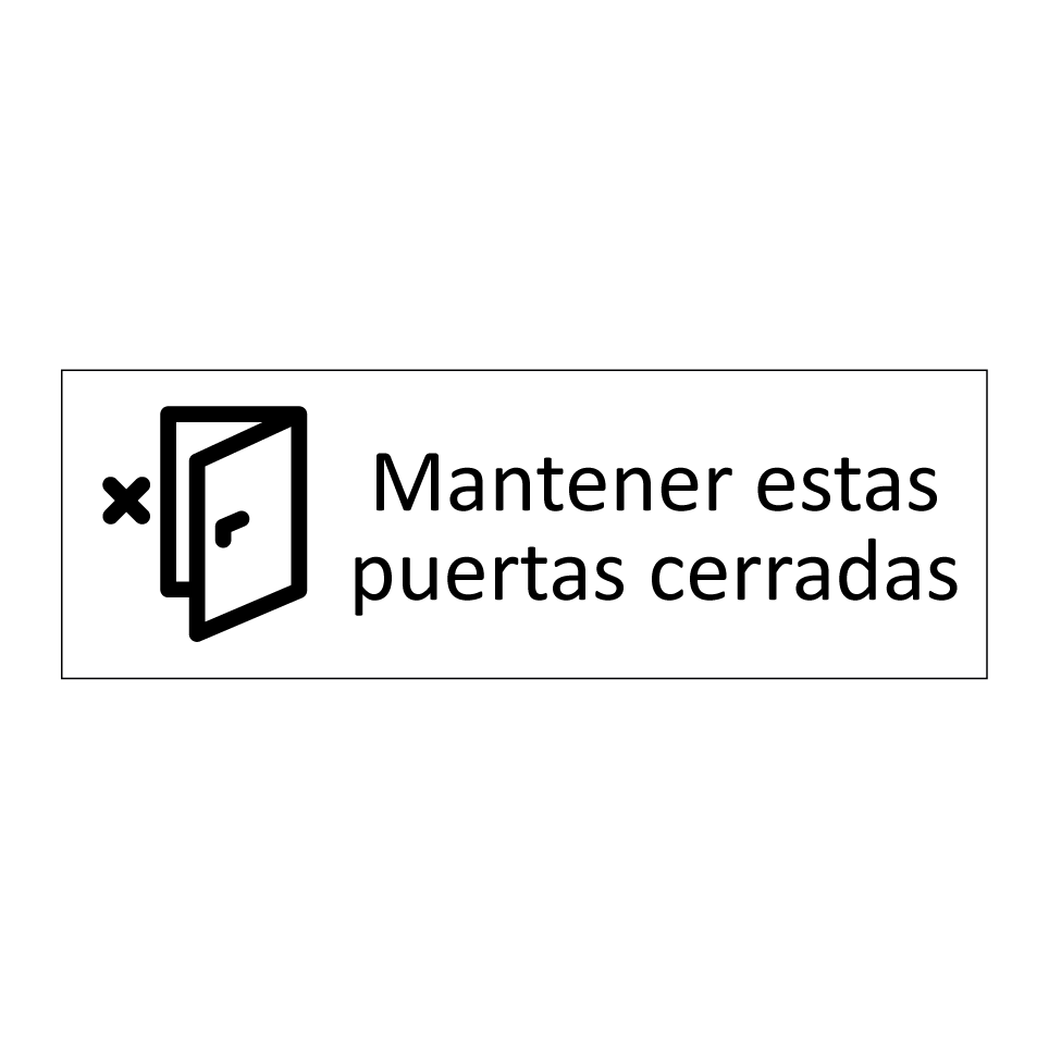 Mantener estas puertas cerradas