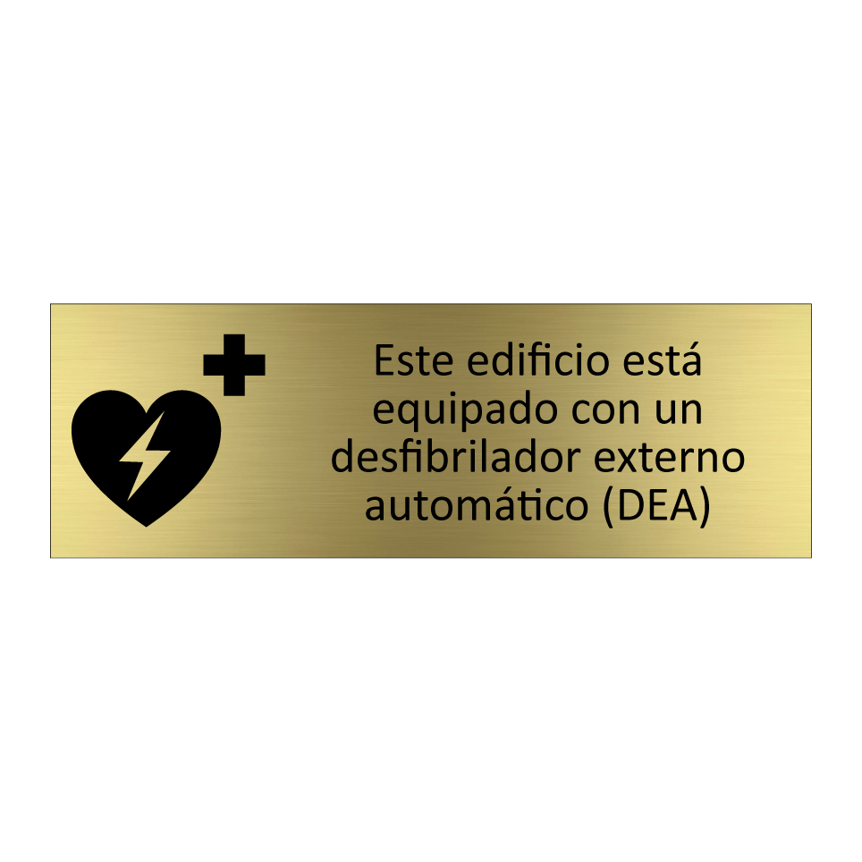 Este edificio está equipado con un desfibrilador externo automático (DEA)