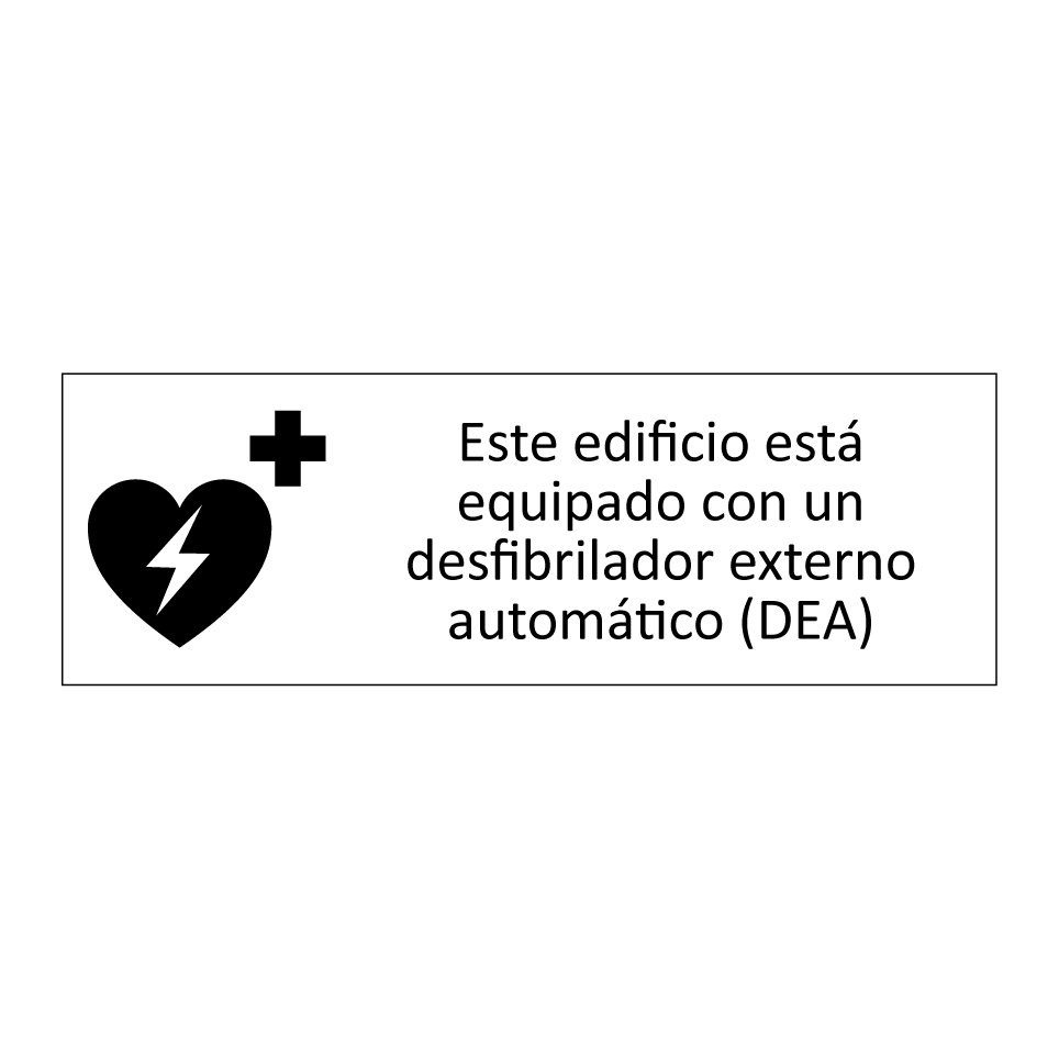 Este edificio está equipado con un desfibrilador externo automático (DEA)