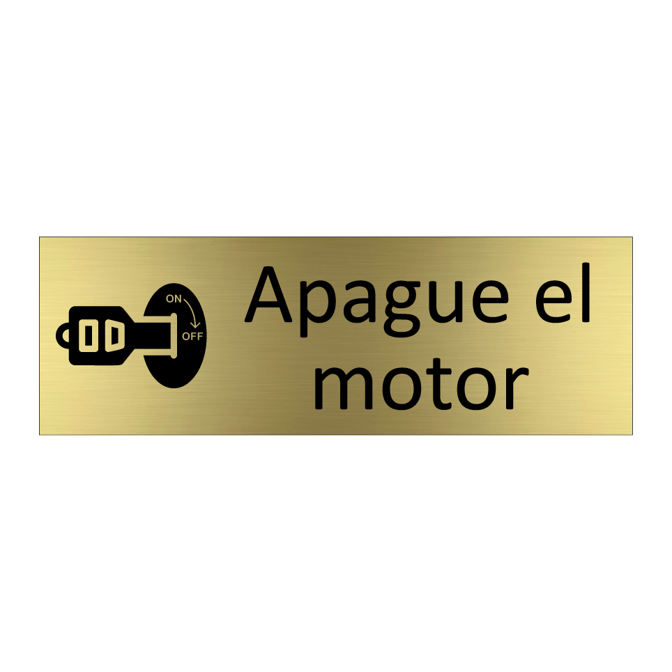 Apague el motor