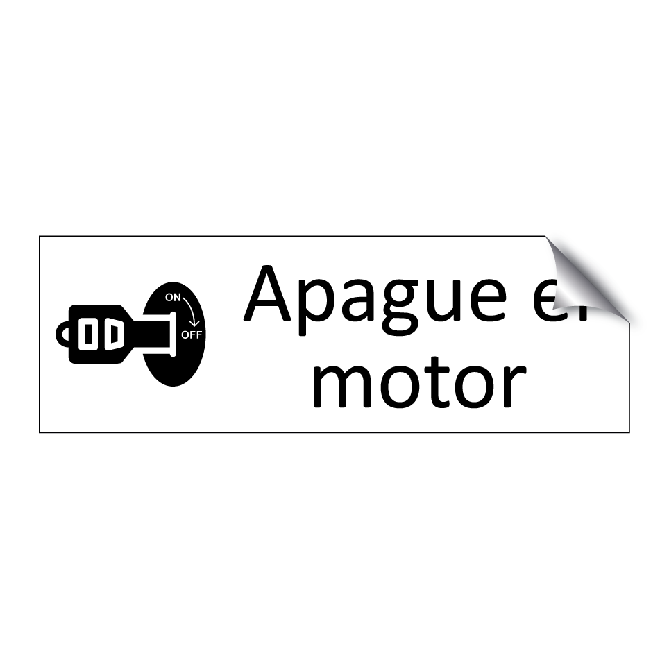 Apague el motor