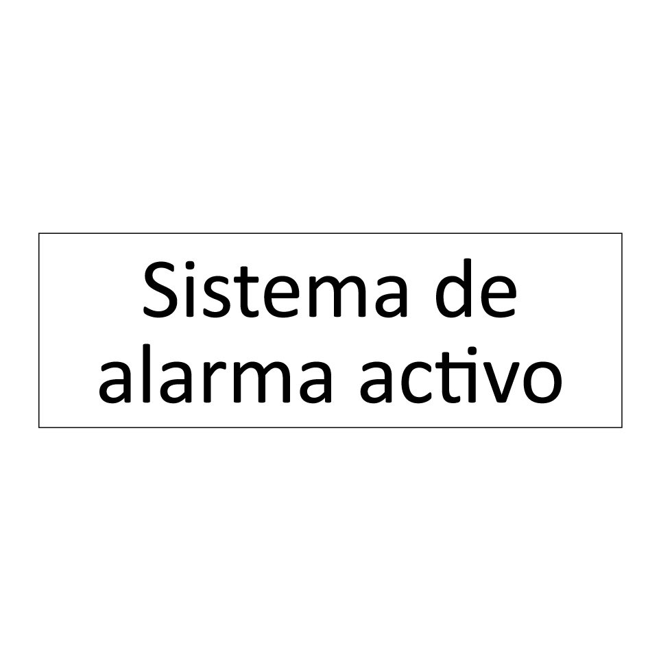 Sistema de alarma activo