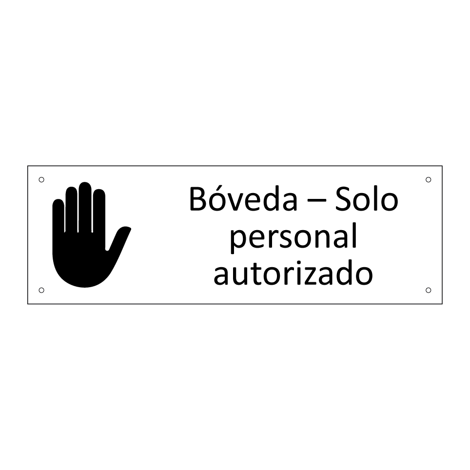 Bóveda – Solo personal autorizado