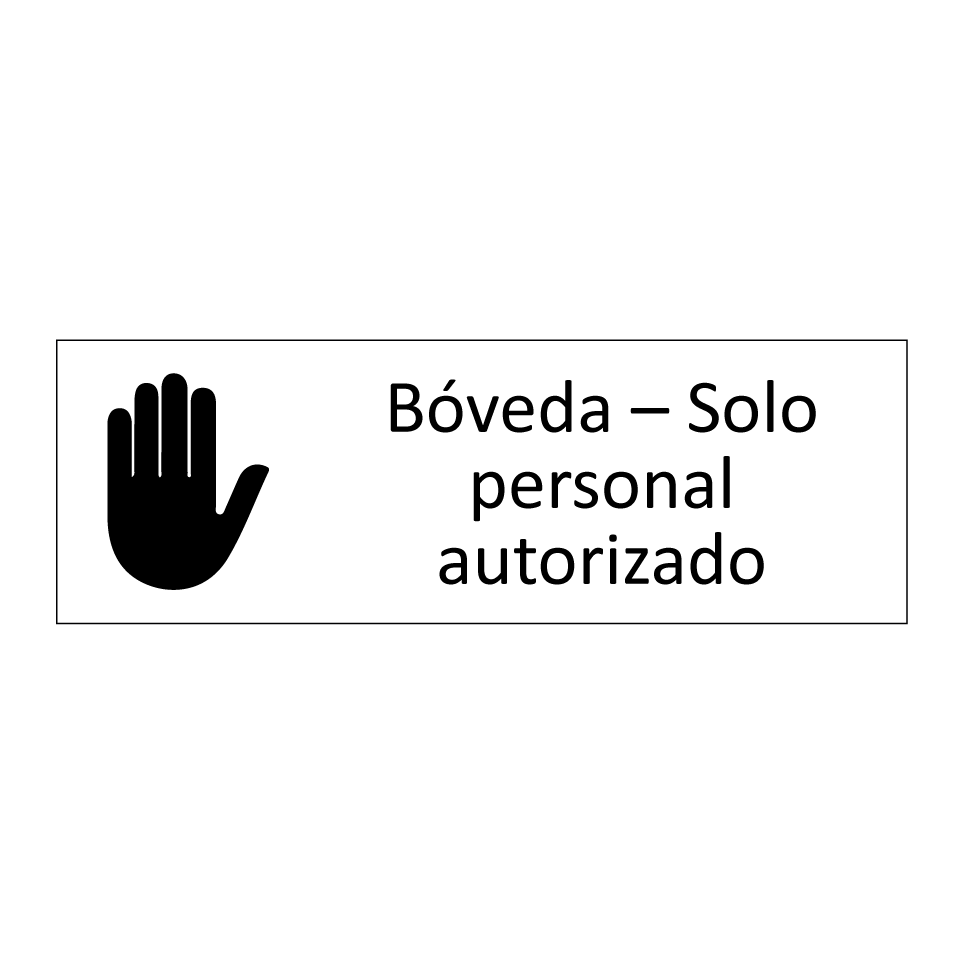 Bóveda – Solo personal autorizado