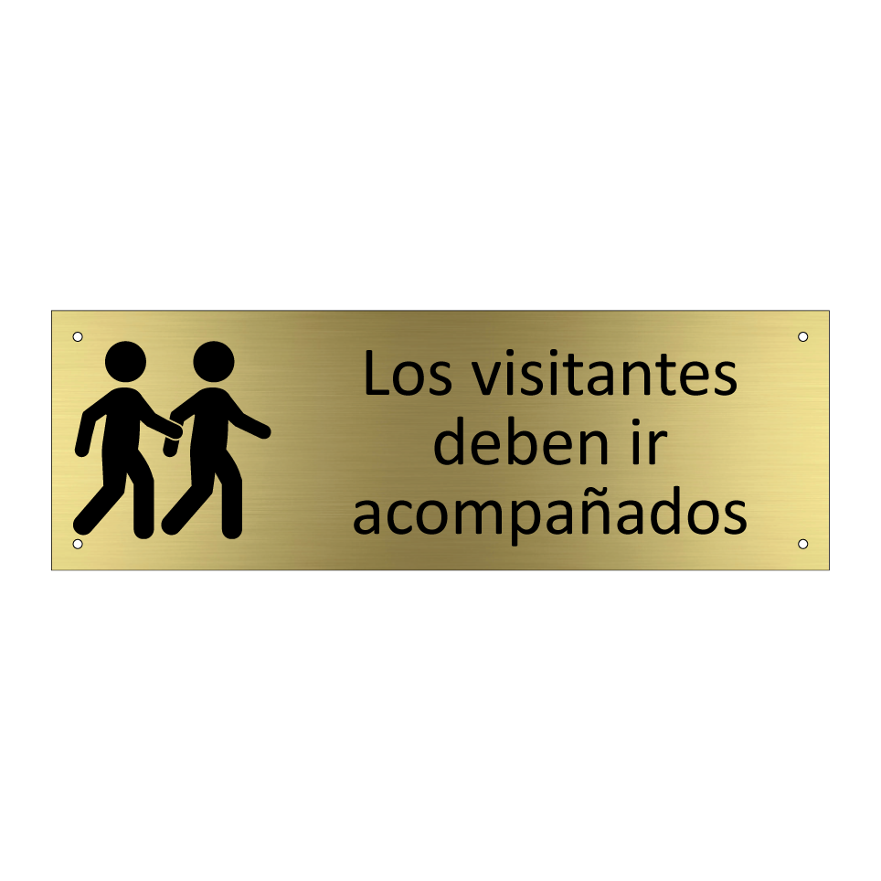 Los visitantes deben ir acompañados