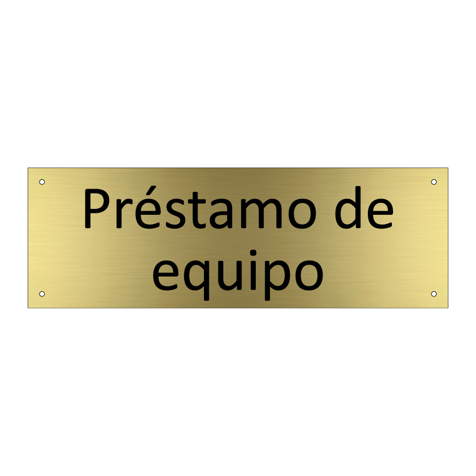 Préstamo de equipo