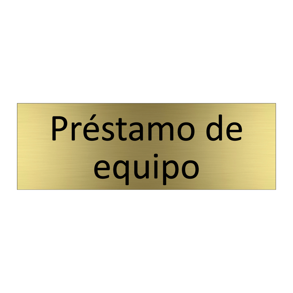 Préstamo de equipo