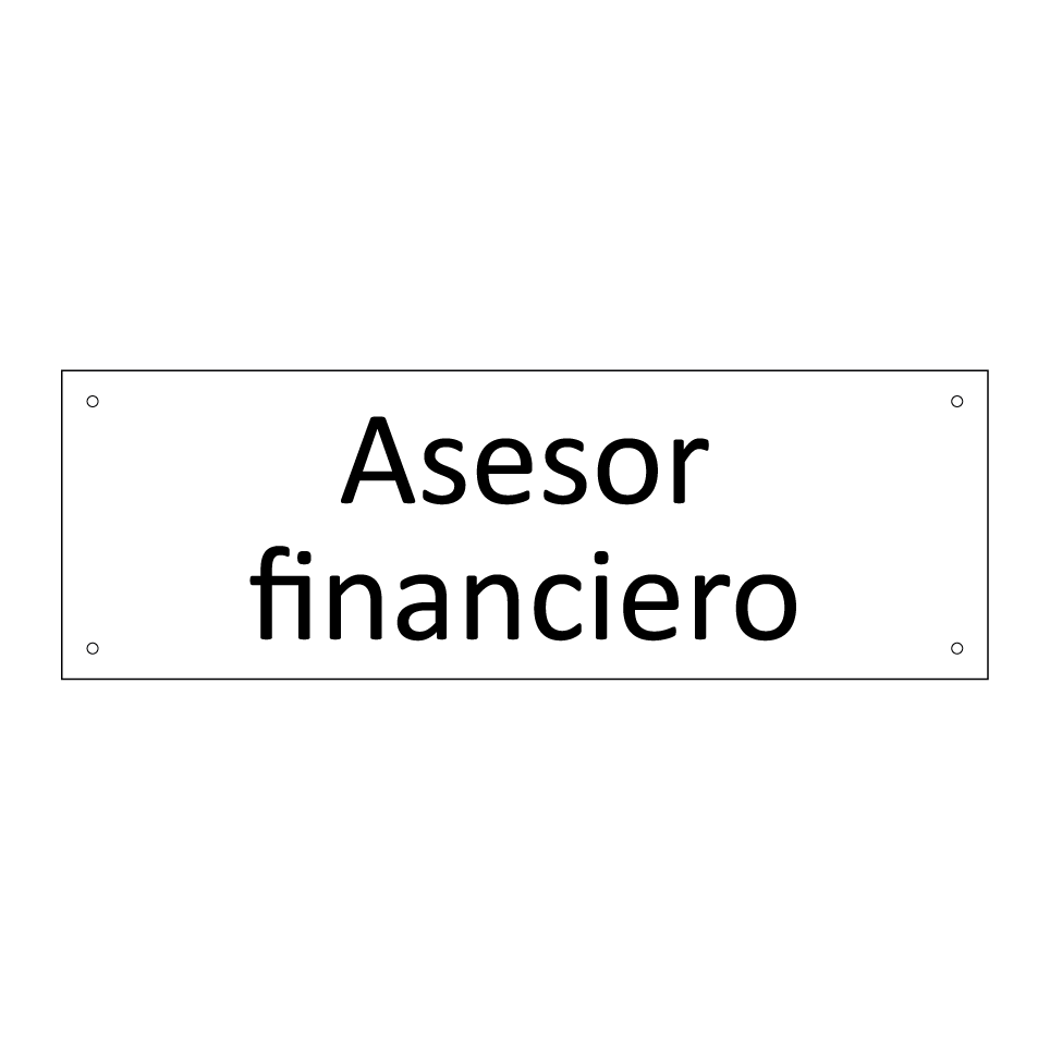 Asesor financiero