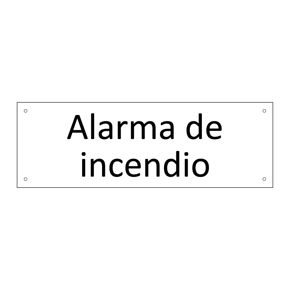 Alarma de incendio
