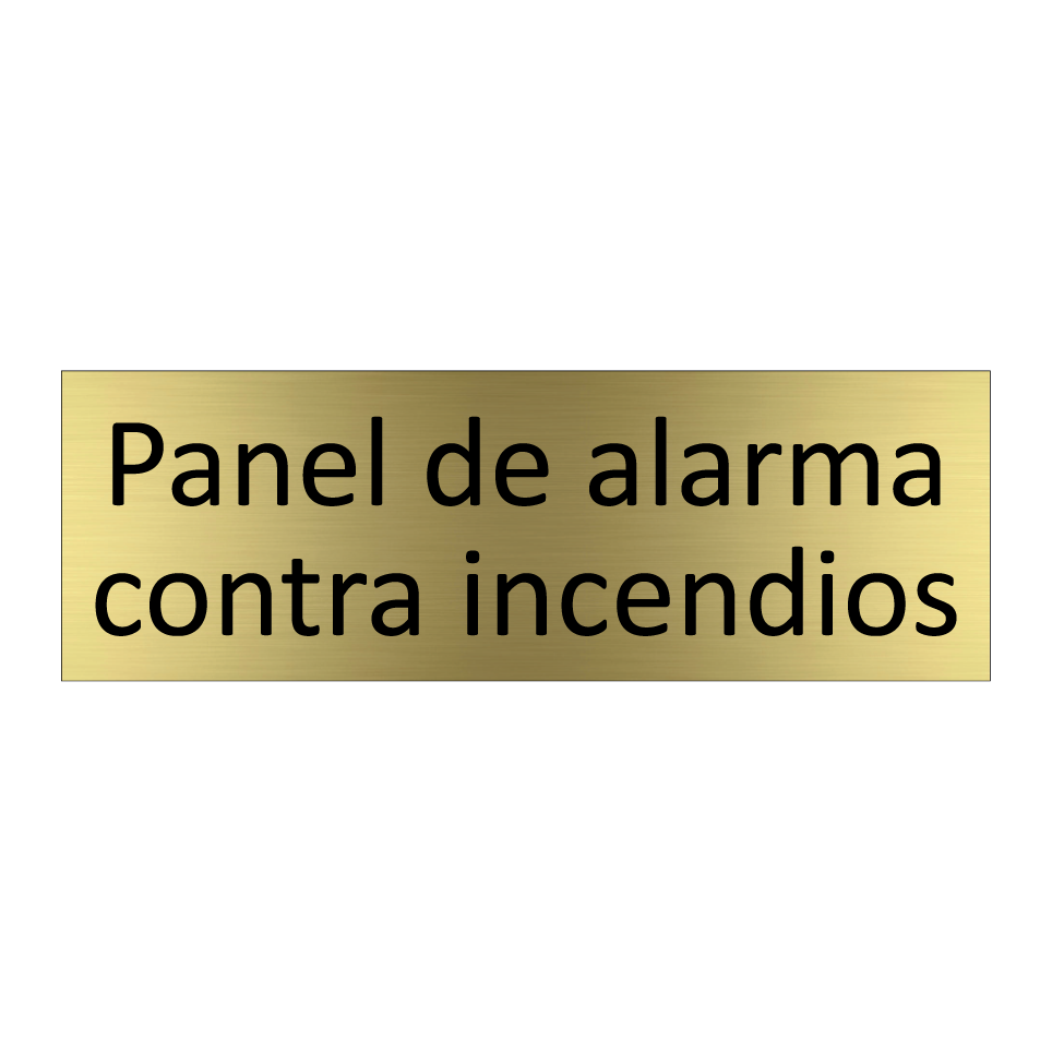 Panel de alarma contra incendios