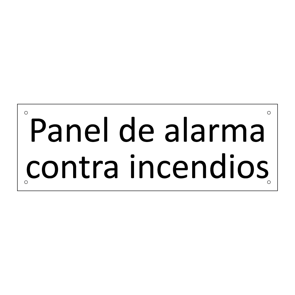 Panel de alarma contra incendios