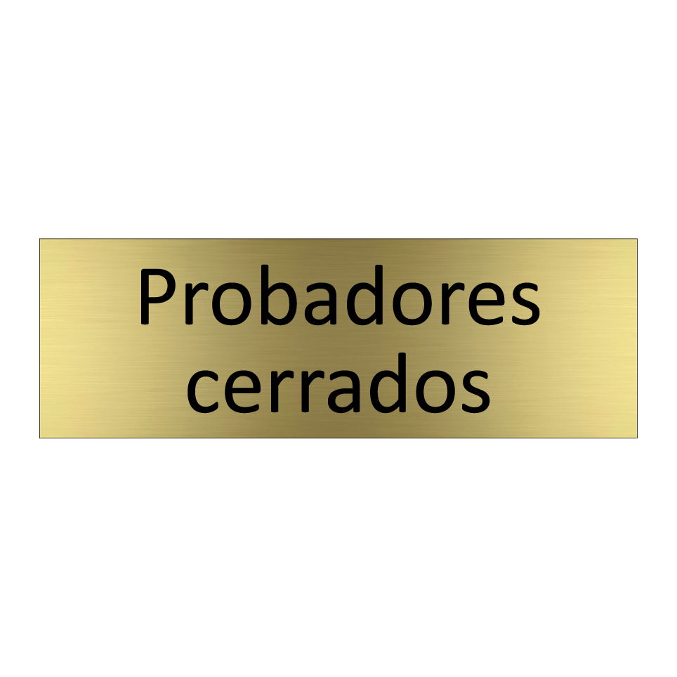 Probadores cerrados