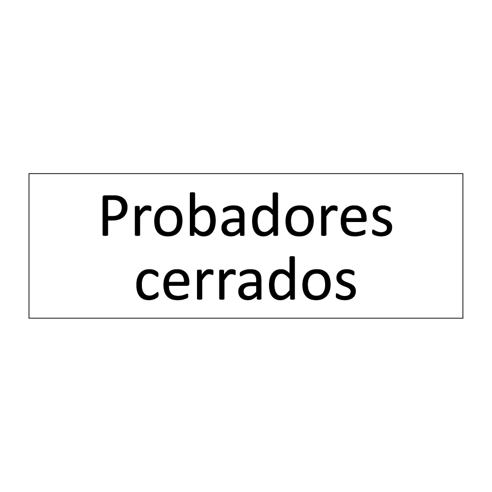 Probadores cerrados