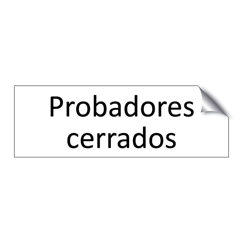 Probadores cerrados